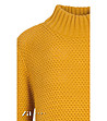 Дамски пуловер Theona в цвят горчица-2 снимка