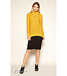 Жълт дамски пуловер Theona-3 снимка