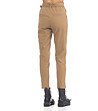 Дамски памучен панталон в цвят камел Adolfina-1 снимка