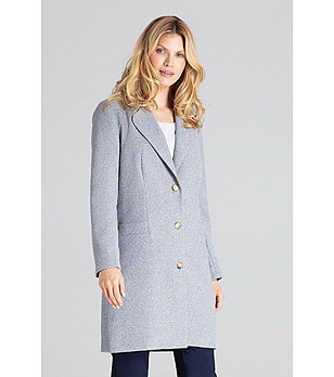 Дамско палто в сиво Blasa снимка