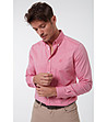 Розова мъжка памучна риза Kasper-2 снимка