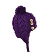 Дамска шапка ушанка в лилаво-1 снимка