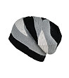 Дамска шапка в сиво, черно и бяло-0 снимка