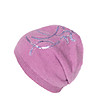Розова дамска шапка с пайети-0 снимка