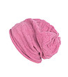 Вълнена дамска шапка в розово-0 снимка