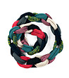 Многоцветен дамски плетен шал-1 снимка