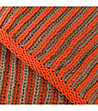 Дамски шал снуд в кафяво и оранжево-2 снимка