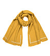 Дамски шал в цвят горчица-0 снимка