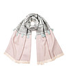 Дамски шал в сиво и розово-0 снимка