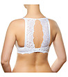 Бял повдигащ сутиен с дантела Catharina и ефектен гръб-1 снимка