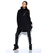Дамска жилетка в черно с нестандартен дизайн Anika-3 снимка