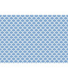 Синя постелка с бял принт 52х75 см-1 снимка