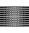 Черна постелка с принт на бели фигурални мотиви 52х75 см-1 снимка
