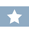 Синя постелка с принт Звезда в бяло 52х75 см-1 снимка