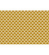 Постелка в нюанс на цвят горчица с бели фигурални мотиви 52х75 см-1 снимка