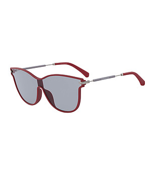 Червени слънчеви очила със сиви лещи снимка