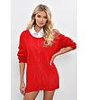 Дамски червен пуловер Santi-0 снимка