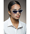 Дамски слънчеви очила котешко око в тъмносиньо и бяло Silia-0 снимка