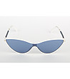Дамски слънчеви очила котешко око в тъмносиньо и бяло Silia-2 снимка
