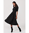Черна рокля с джобове Tonina-1 снимка
