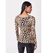 Дамска блуза с леопардов принт Aggie-1 снимка