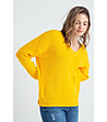 Жълт дамски пуловер Brenda-1 снимка