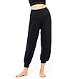 Черен панталон тип потури за йога-0 снимка