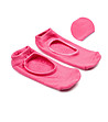 Розови памучни чорапи със силикон за йога и пилатес-0 снимка