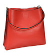 Дамска червена чанта от естествена кожа Inna-1 снимка