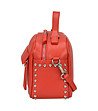 Малка дамска кожена чанта в червено Celine-3 снимка
