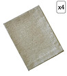 Комплект от 4 бр. текстилни салфетки в меланж на цвят каки Hugge-0 снимка