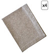 Комплект от 4 бр. текстилни салфетки в кафяв меланж Hugge-0 снимка