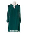 Зелена рокля с тюл Charlota-0 снимка