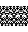 Постелка със зигзаг принт в черно и бяло 52х75 см-1 снимка