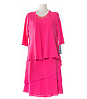 Комплект от рокля и ефирно сако Falballa в розов нюанс-2 снимка