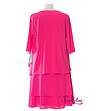 Комплект от рокля и ефирно сако Falballa в розов нюанс-3 снимка