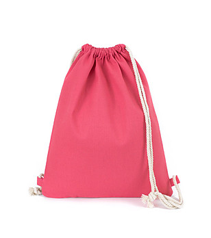 Дамска текстилна раница в розово Lana снимка