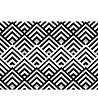 Постела в черно и бяло с фигурални мотиви 52х75 см-1 снимка
