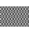 Постелка с черно-бял фигурален принт 52х75 см-1 снимка