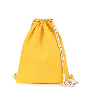 Унисекс текстилна раница в жълто Lana снимка
