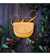 Дамска чанта за рамо в цвят горчица Denira-3 снимка