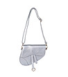 Асиметрична дамска чанта в сребристо Zana-1 снимка