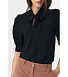 Черна дамска блуза Vanella-2 снимка
