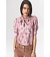 Розова дамска блуза на точки Morina-0 снимка