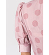 Розова дамска блуза на точки Morina-3 снимка