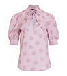 Розова дамска блуза на точки Morina-4 снимка
