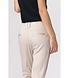 Светлобежов дамски панталон с памук Rika-3 снимка