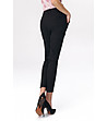 Черен дамски панталон с памук Rika-1 снимка
