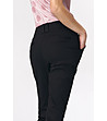 Черен дамски панталон с памук Rika-3 снимка