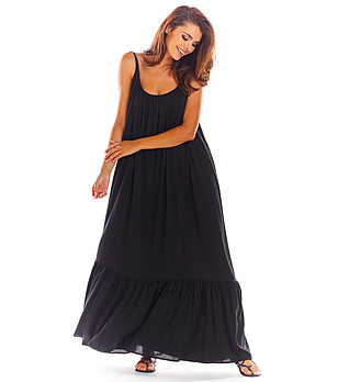 Дълга черна рокля Shaya снимка